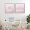 Stupell Industries Pink Feminine Empowerments 2pc Framed Giclee Set, design by Kim Allen